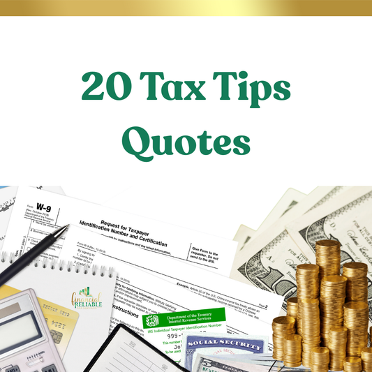 20 Tax Tips